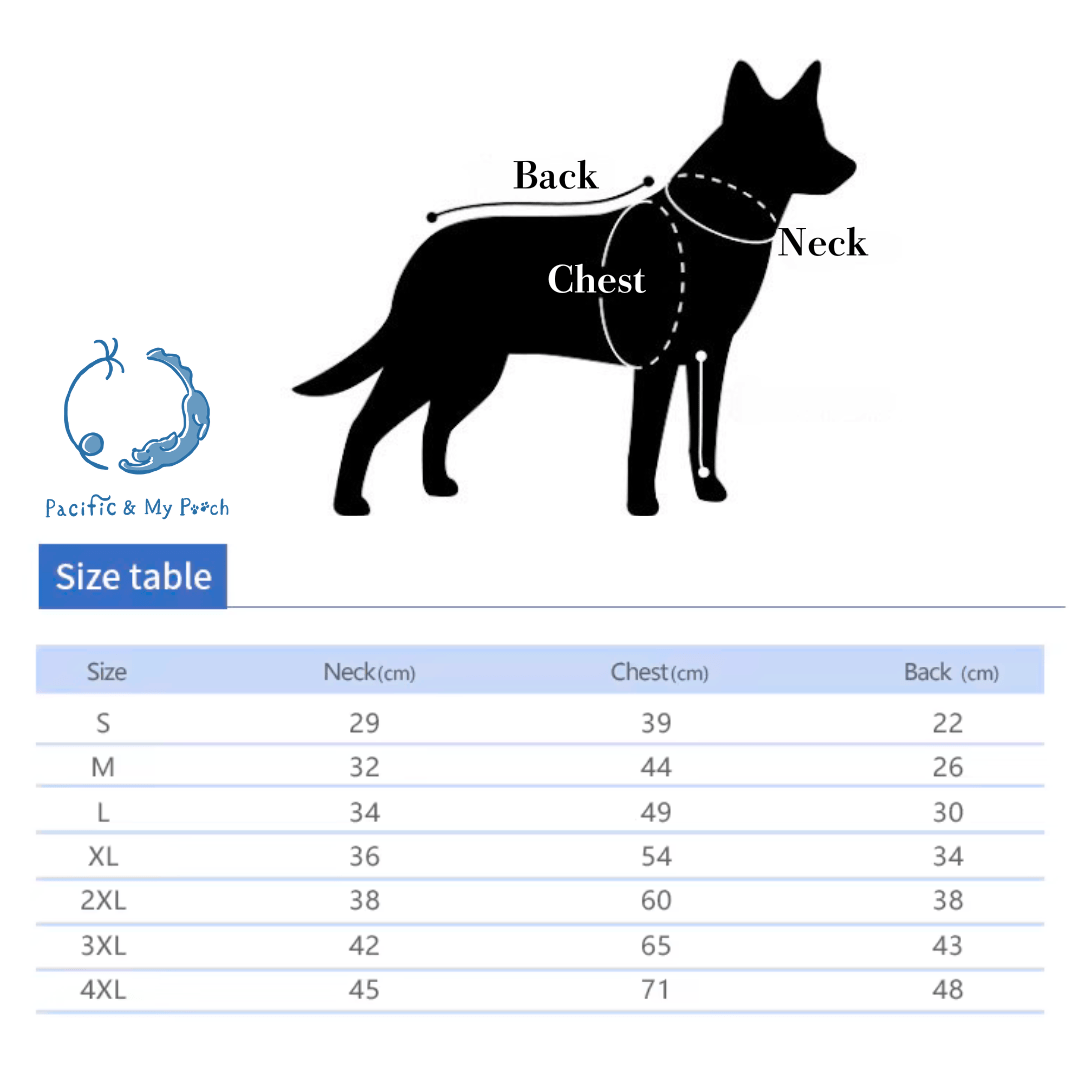 ★予約販売10%割引★2025F/W暖かいコットンパッド入りハーネス一体型ベスト - Pacific & My Pooch