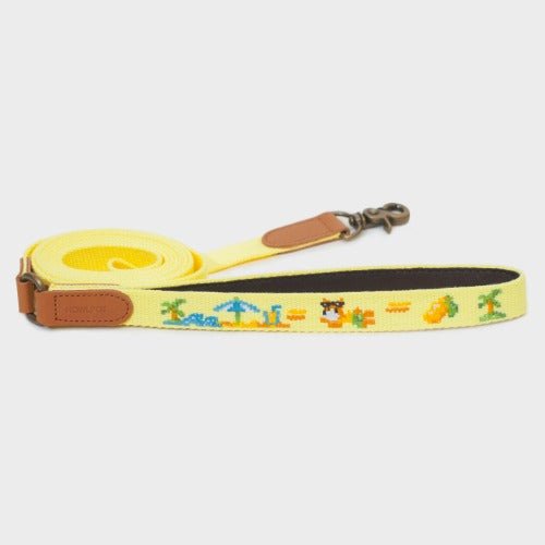 8bit グラフィックのアートリーシュ　Adventure Leash 他に類をみないHOWLPOTアート - Pacific & My Pooch