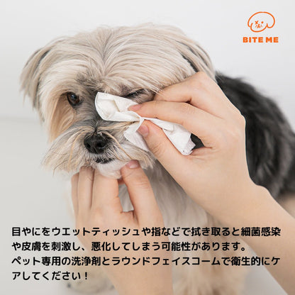 ワンちゃん顔周りのお手入れに　Biteme jellybear round face comb - Pacific & My Pooch