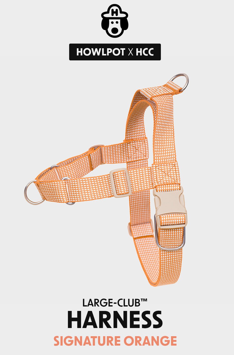 中・大型犬用ハーネス HCC Large Club Harness - Pacific & My Pooch